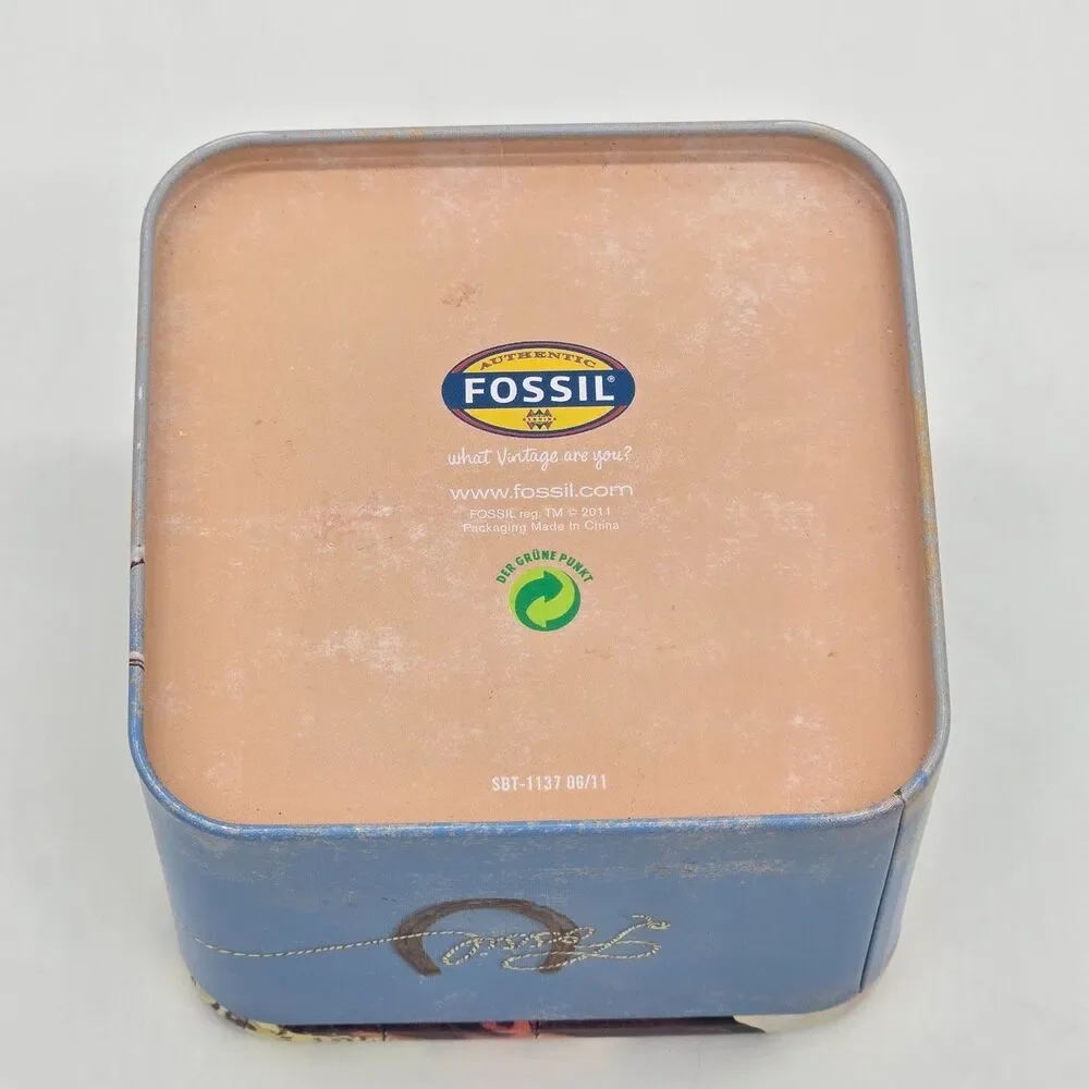 2011 Fossil Watch Box ONLY Western Cowboy Ranch Theme - Picture 5 of 6